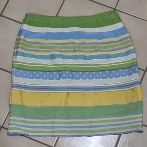 J.McLaughlin Striped Pencil Skirt Size 6 – Made in USA